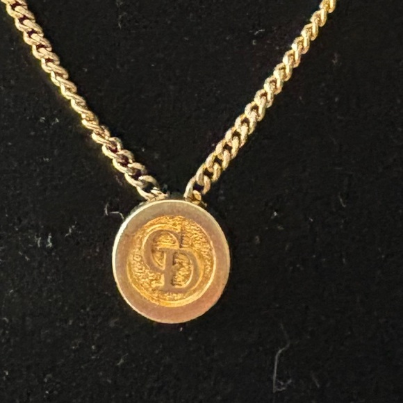 Christian Dior CD Gold Pendant Necklace - Picture 14 of 14